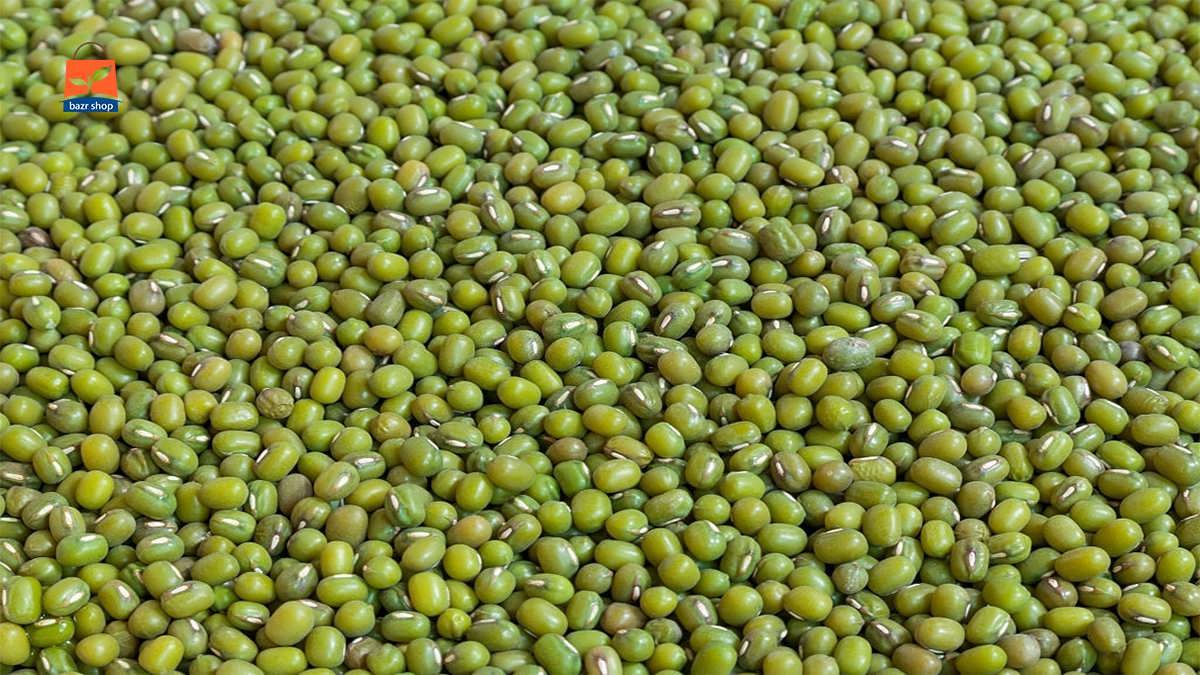 نمای نزدیک از ماش سبز