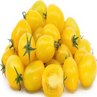 بذر گوجه زیتونی زرد درشت درختی پس زمینه